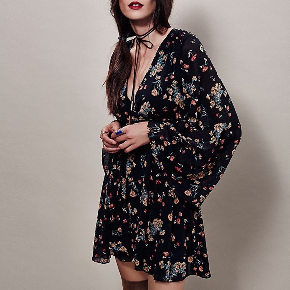 Free People Lilou floral dress sz M
